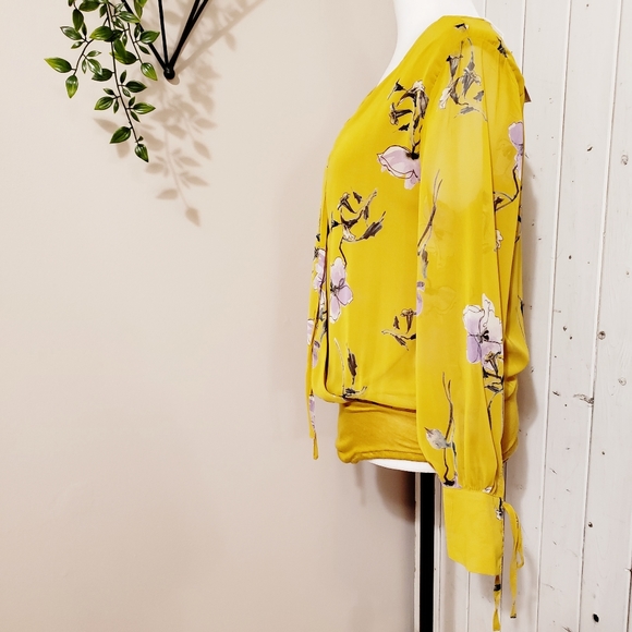 MOD REF | FLOWERED BLOUSE WITH BODYSUIT TIE - Picture 8 of 14